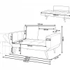Sofa, BREKKE, marineblau CH