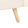 Sofa bed INGARO, white boucle