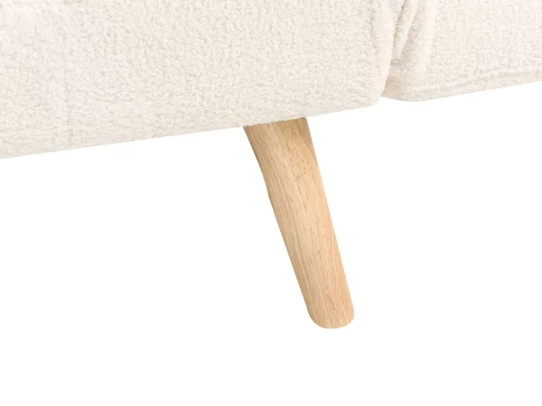 Sofa bed INGARO, white boucle