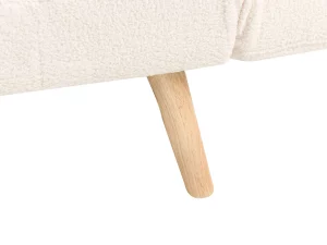 Sofa bed INGARO, white boucle