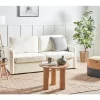 Sofá-cama Creme claro Bouclé