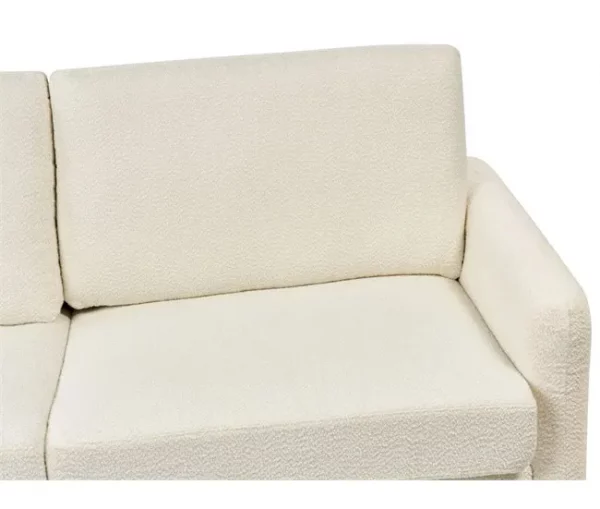 Sofá-cama Creme claro Bouclé