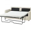 Sofá-cama Creme claro Bouclé