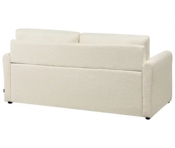 Sofá-cama Creme claro Bouclé
