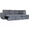 Sofá de canto KENDAL com cama e arca dereita 4 lugares cinza