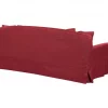 Sofá 3 lugares estofado vermelho GILJA