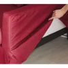 Sofá 3 lugares estofado vermelho GILJA