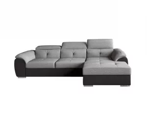 Chaise longue com cama ARCADIA dereita 4 lugares antracite