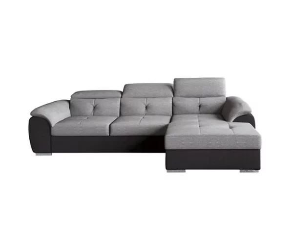Chaise longue com cama ARCADIA dereita 4 lugares antracite