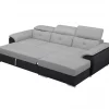 Chaise longue com cama ARCADIA dereita 4 lugares antracite