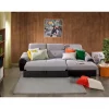 Chaise longue com cama ARCADIA dereita 4 lugares antracite