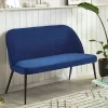 Sofa OSBY Samtstoff marineblau CH