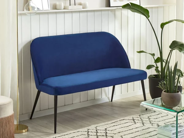 Sofa OSBY Samtstoff marineblau CH