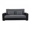 Sofá cama PRIMA  3 lugares preto cinza