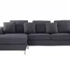 Sofa Ecksofa OSLO R grau ohne Ottomane CH