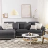 Sofa Ecksofa OSLO R grau ohne Ottomane CH