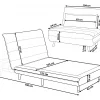 Sofa Bed SETTEN Velvet Light Grey DEF