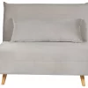 Sofa Bed SETTEN Velvet Light Grey DEF