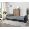 Sofá cama PRIMA  3 lugares preto cinza