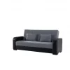 Sofá cama PRIMA  3 lugares preto cinza