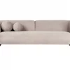 3 Seater Sofa, LEIREN, Taupe Velvet DEF
