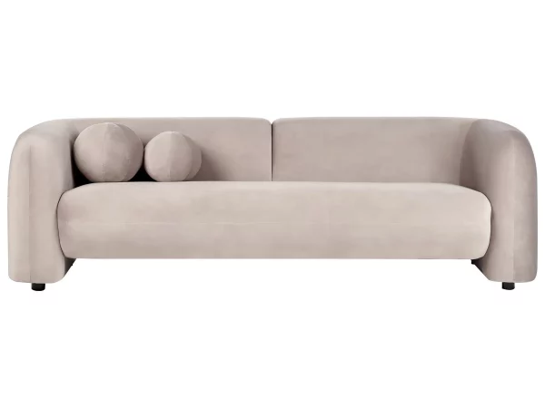 3 Seater Sofa, LEIREN, Taupe Velvet DEF