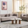 3 Seater Sofa, LEIREN, Taupe Velvet DEF