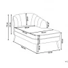 Chaise-longue à esquerda em veludo creme ALLIER