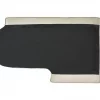 Chaise-longue à esquerda em veludo creme ALLIER