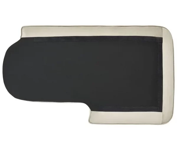 Chaise-longue à esquerda em veludo creme ALLIER