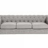 3-Sitzer CHESTERFIELD Hellgrau CH.