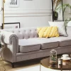 3-Sitzer CHESTERFIELD Hellgrau CH.