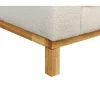 Sofá de 3 lugares em bouclé branco SIGGARD