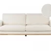 Sofá de 3 lugares em bouclé branco SIGGARD