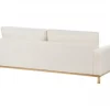 Sofá de 3 lugares em bouclé branco SIGGARD
