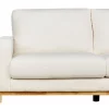 Sofá de 3 lugares em bouclé branco SIGGARD