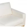 Sofá de 3 lugares em bouclé branco SIGGARD
