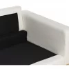 Sofá de 3 lugares em bouclé branco SIGGARD