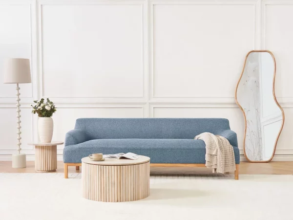 3 Seater Sofa fabric, blue SOSJO