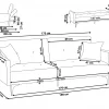 Schlafsofa LUCAN rot CH