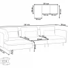 Right Corner Modular Sofa, EGERIS, green
