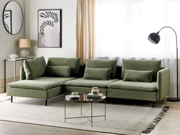 Right Corner Modular Sofa, EGERIS, green