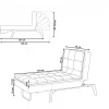 Velvet Chaise Lounge LOIRET Light Brown DEF