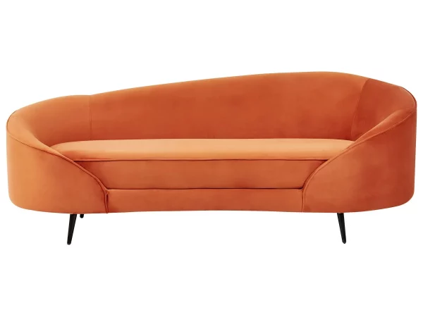 Velvet Sofa, SAVAR, Orange
