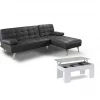 Chaise Longue Sofá Cama + Mesa de Centro Elevable