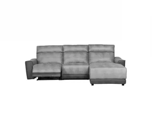 Chaise longue relax elétrico 2 lugares MOON lado dereito cinza