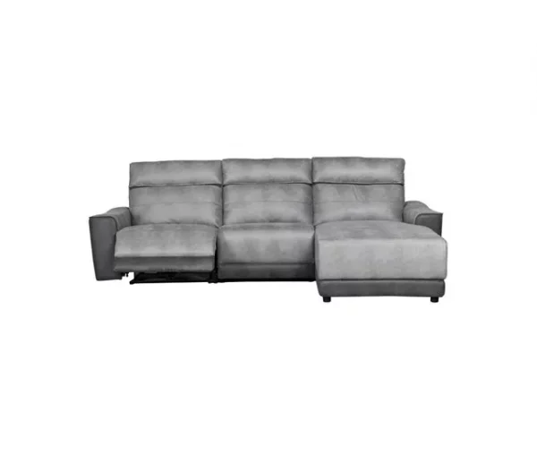 Chaise longue relax elétrico 2 lugares MOON lado dereito cinza