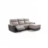 Chaise longue relax elétrico 2 lugares MOON lado dereito cinza