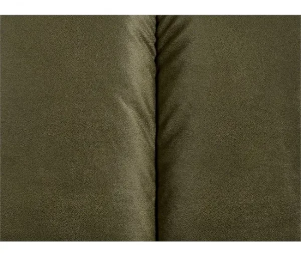 Chaise-longue à direita em veludo verde LANNILS