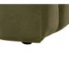 Chaise-longue à direita em veludo verde LANNILS